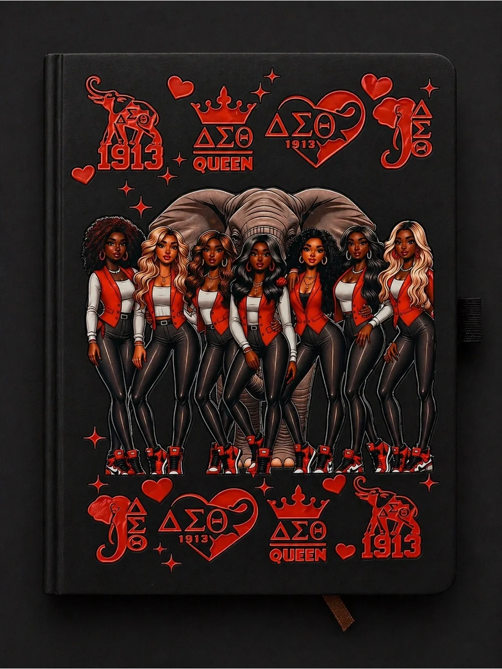 DELTA Sigma Theta Black Notebook